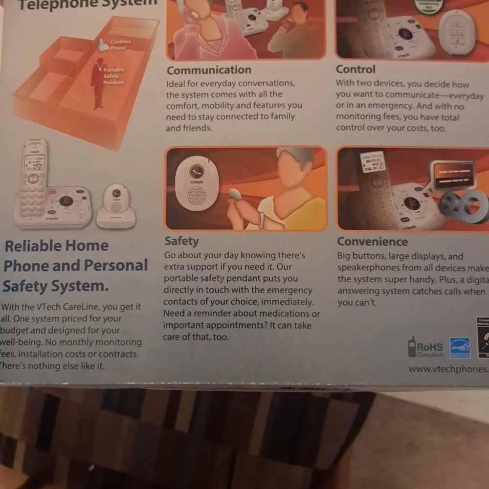 VTech White Portable Safety Pendant